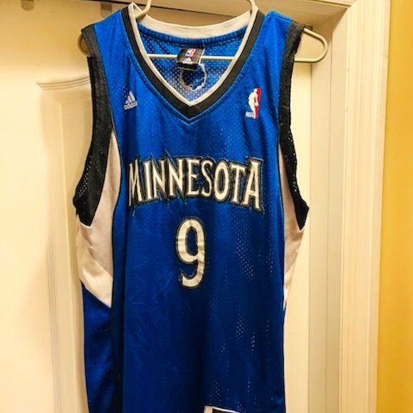 adidas Shirts Minnesota Timberwolves Ricky Rubio 9 Mens L Adidas